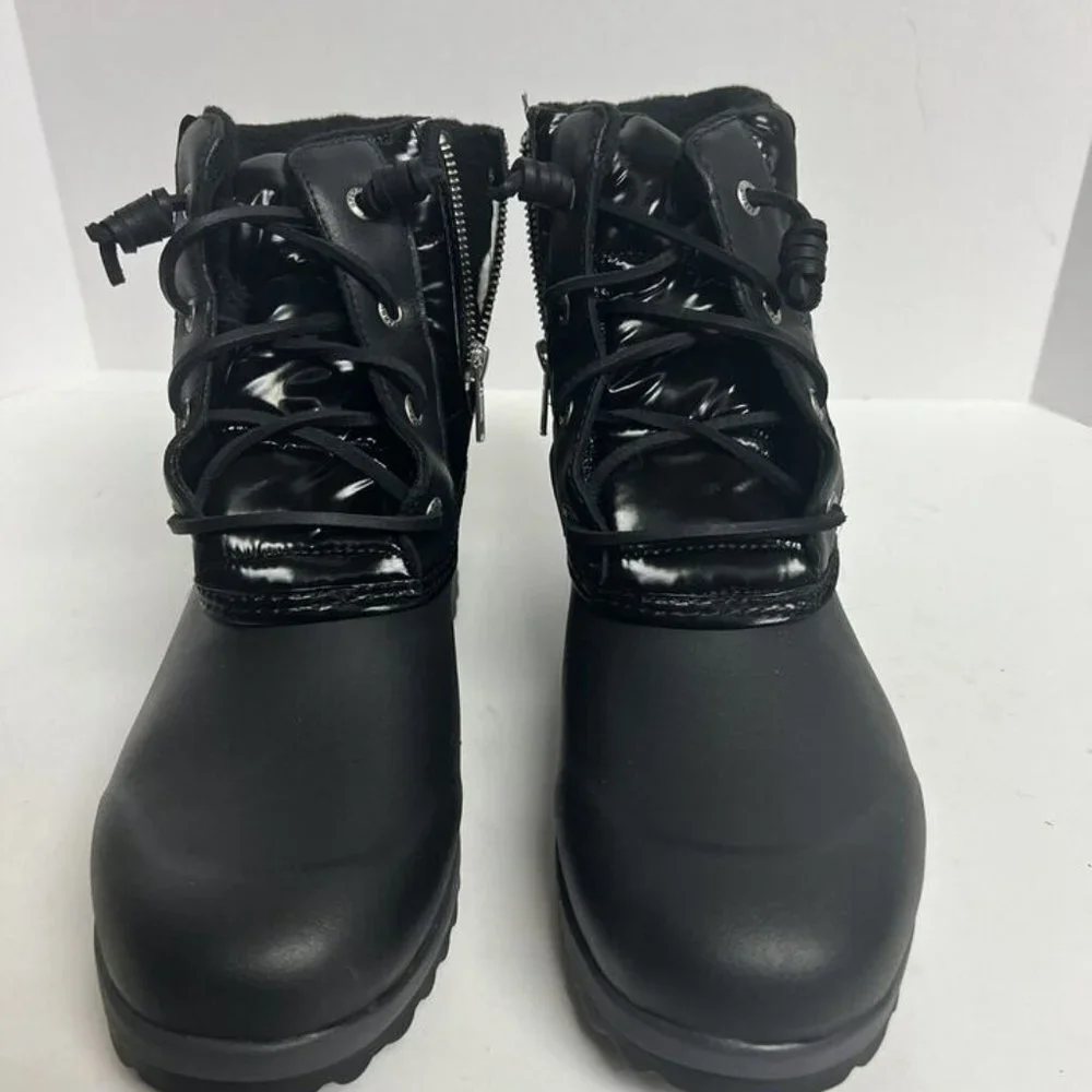 Sperry Womens Maritime Repel Nylon Boot Black Size 7.5 M